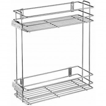 Карго боковое, двухуровневое к ящику, без направляющих, хром GTV KO-2002-CR