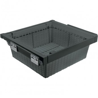 Корзина для белья ELITE из ротанга 700 с доводчиком, цвет графитовый GTV WG-KOSZR70-60 Корзина для белья ELITE из ротанга 700 с доводчиком, цвет графитовый GTV WG-KOSZR70-60