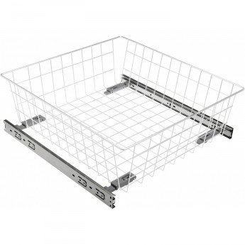 Корзина выдвижная с регулировкой 30, роликовая направляющая, белый GTV KO-SRPR150-30-10 Корзина выдвижная с регулировкой 30, роликовая направляющая, белый GTV KO-SRPR150-30-10