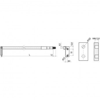 Рейлинг к метабоксу белый GTV L500 RS-SZ-500-10