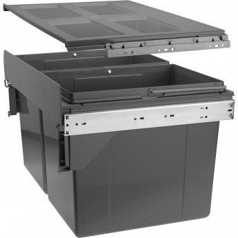 Ведро для мусора GTV PRACTI ECO PB-45-400MF-2X16-60A с креплением к фасаду Ведро для мусора GTV PRACTI ECO PB-45-400MF-2X16-60A с креплением к фасаду