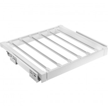 Вешалка для брюк GTV WG-WSPOD90-10 с доводчиком полного выдвижения белый Вешалка для брюк GTV WG-WSPOD90-10 с доводчиком полного выдвижения белый