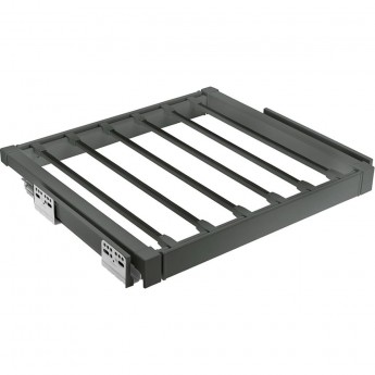 Вешалка для брюк GTV WG-WSPOD90-60 с доводчиком полного выдвижения графит Вешалка для брюк GTV WG-WSPOD90-60 с доводчиком полного выдвижения графит