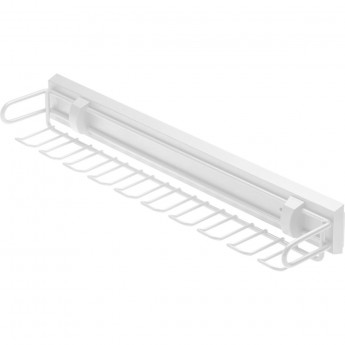 Вешалка для ремней и галстуков GTV SMART W-WKRP-BP-10 без направляющих белая Вешалка для ремней и галстуков GTV SMART W-WKRP-BP-10 без направляющих белая