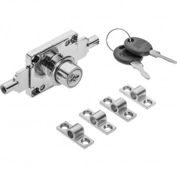 Замок шпингалетный, 1 замок - 2 планки GTV ZZ-BA-SK0-01 Замок шпингалетный, 1 замок - 2 планки GTV ZZ-BA-SK0-01